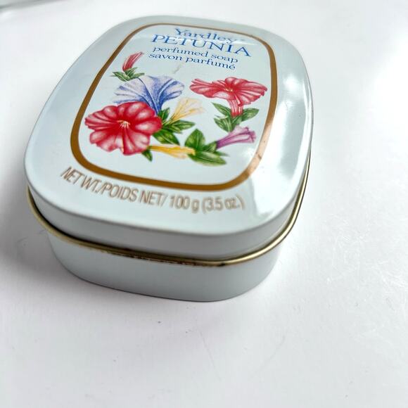 Yardley PETUNIA Perfumed Soap One 3.5 oz Bar Soap in Vintage Tin NEW - Picture 2 of 5